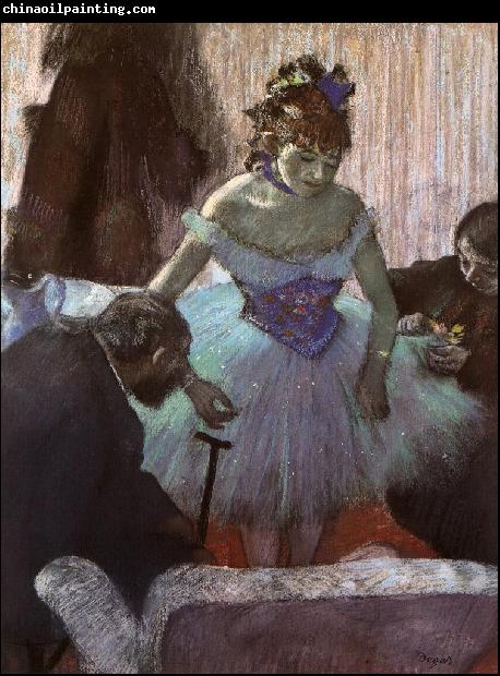 Edgar Degas Before the Entrance on Stage