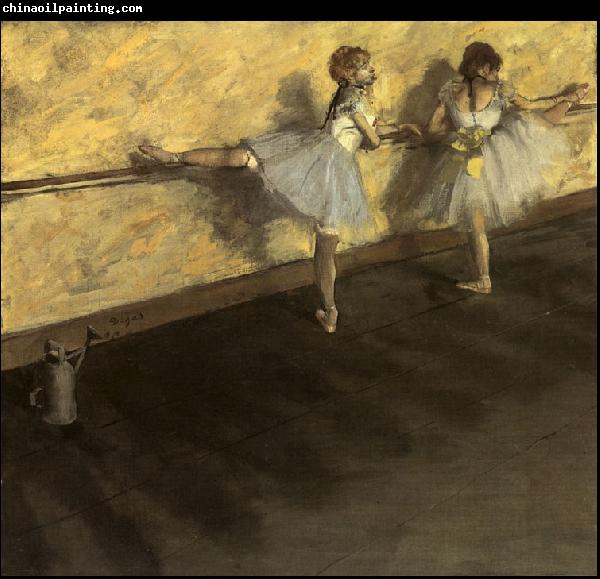 Edgar Degas Dancers Practicing at the Barre