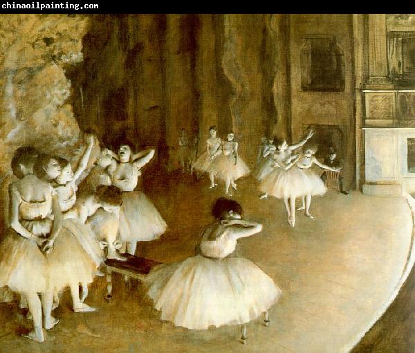 Edgar Degas Ballet Rehearsal on Stage