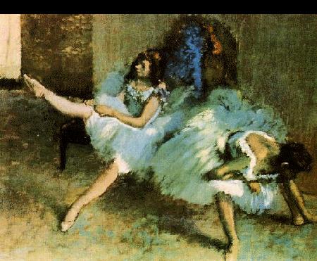 Edgar Degas Before the Ballet