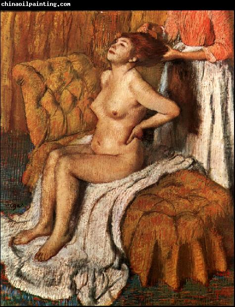 Edgar Degas A Woman Having her Hair Combed