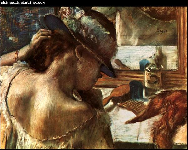 Edgar Degas Before the Mirror