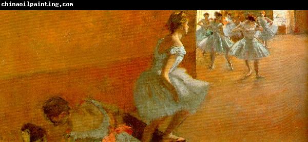 Edgar Degas Dancers Climbing the Stairs