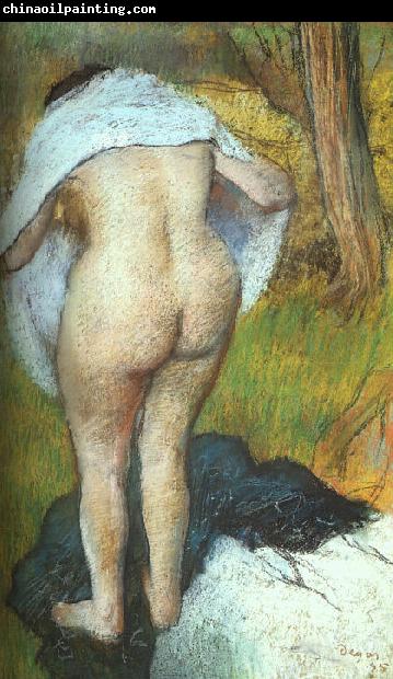 Edgar Degas Girl Drying Herself