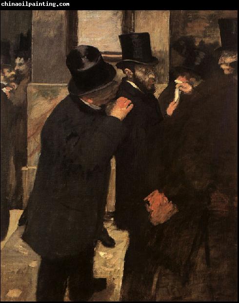 Edgar Degas At the Stock Exchange