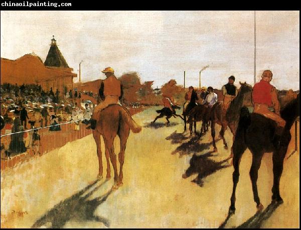 Edgar Degas Horses Before the Stands