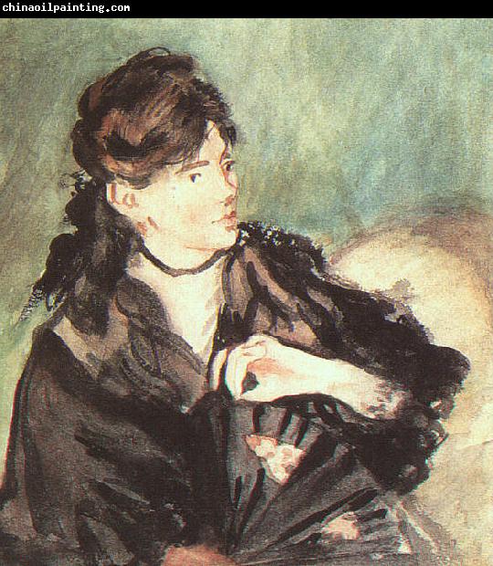 Edouard Manet Portrait of Berthe Morisot