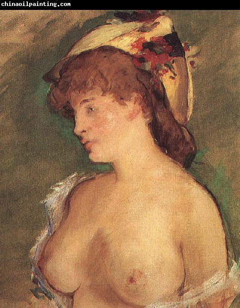 Edouard Manet Blond Woman with Bare Breasts