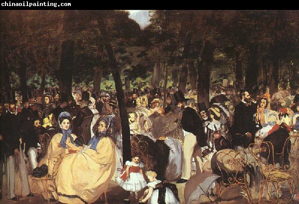 Edouard Manet Concert in the Tuileries