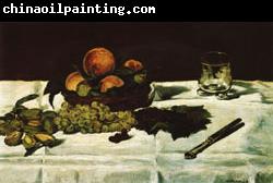 Edouard Manet Still Life Fruit on a Table