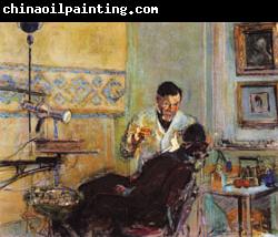 Edouard Vuillard Dr.Georges Viau in His Office Treating Annette Roussel