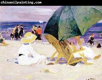 Edward Henry Potthast Prints Green Umbrella