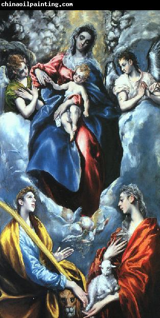 El Greco Madonna and Child with St.Marina and St.Agnes