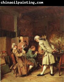 Ernest Meissonier The Lovers of Painting