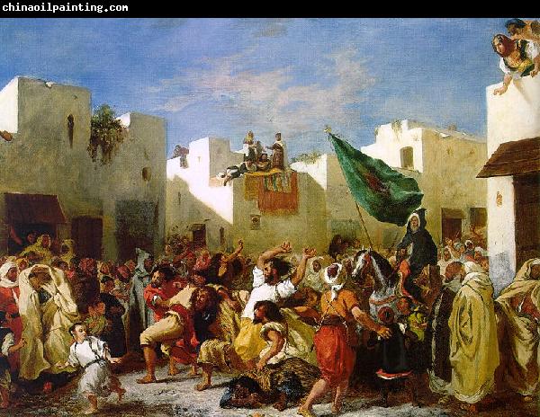 Eugene Delacroix The Fanatics of Tangier