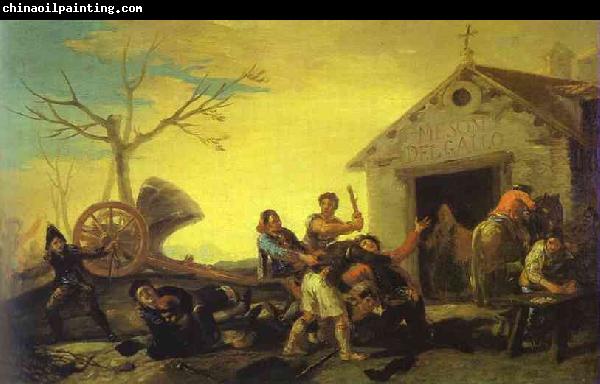 Francisco Jose de Goya Fight at Cock Inn