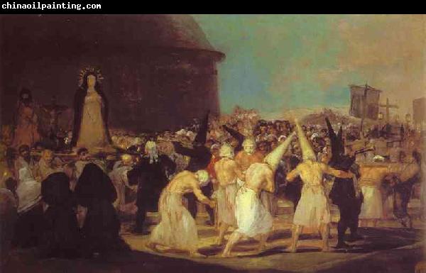 Francisco Jose de Goya A Procession of Flagellants