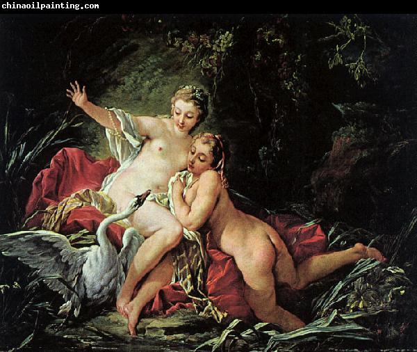 Francois Boucher Leda and the Swan