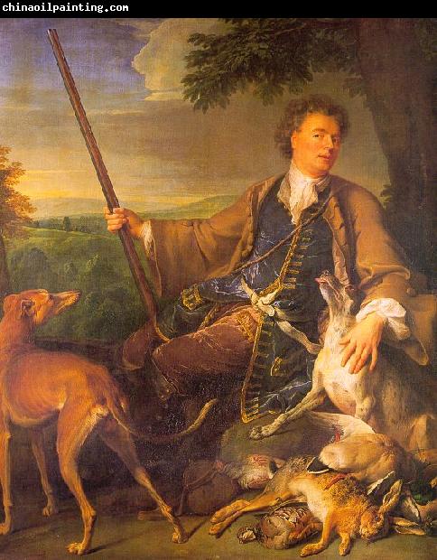 Francois Desportes Self Portrait in Hunting Dress