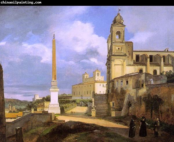 Francois-Marius Granet The Church of Trinita dei Monti in Rome