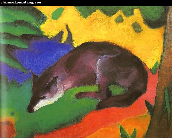 Franz Marc Blue Black Fox