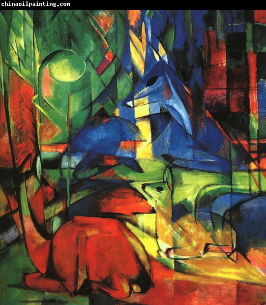 Franz Marc Deer in the Forest II