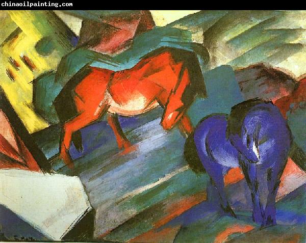 Franz Marc Red and Blue Horse