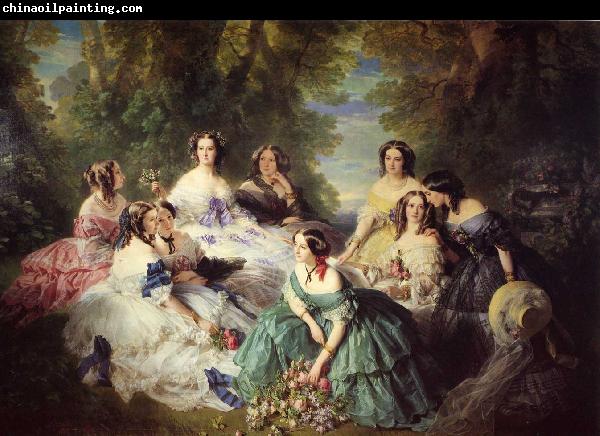 Franz Xaver Winterhalter The Empress Eugenie Surrounded by her Ladies in Waiting