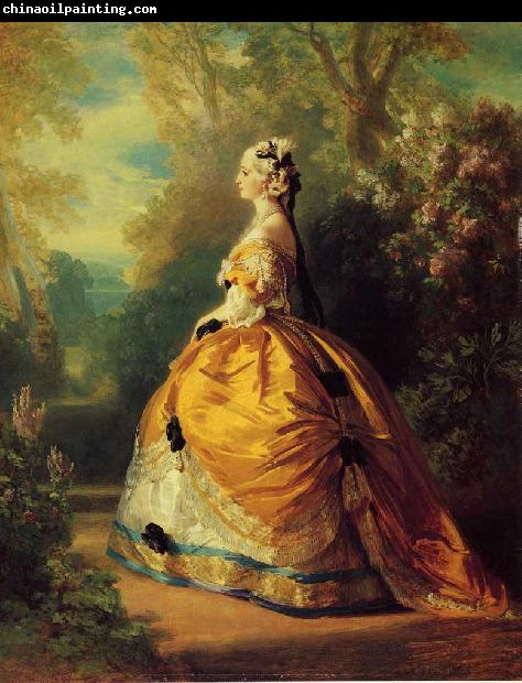 Franz Xaver Winterhalter The Empress Eugenie a la Marie-Antoinette