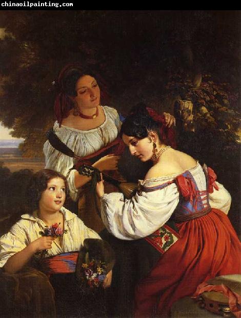 Franz Xaver Winterhalter Roman Genre Scene