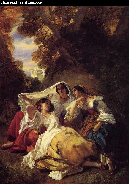 Franz Xaver Winterhalter La Siesta