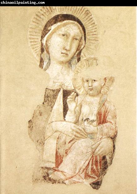 GADDI, Agnolo Madonna with Child (fragment) dfg