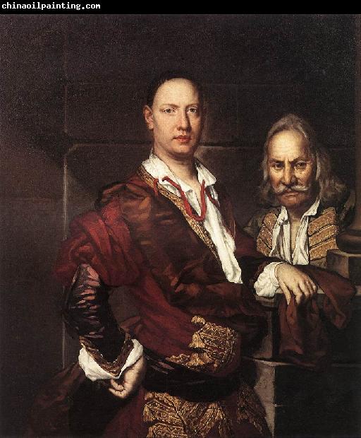 GHISLANDI, Vittore Portrait of Giovanni Secco Suardo and his Servant  fgh