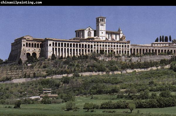 GIOTTO di Bondone View of the Church of San Francesco dfg