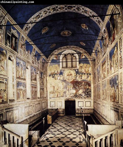 GIOTTO di Bondone The Chapel viewed towards the entrance sdg