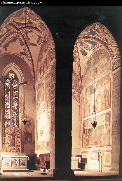 GIOTTO di Bondone View of the Peruzzi and Bardi Chapels fh