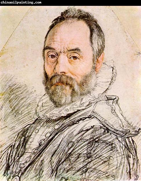 GOLTZIUS, Hendrick Portrait of Sculptor Giambologna dg