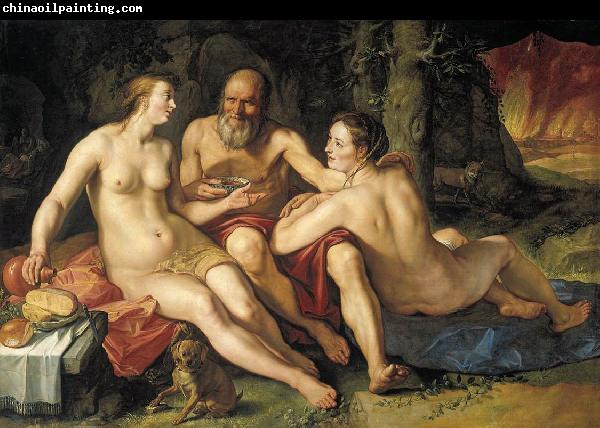 GOLTZIUS, Hendrick Lot and his Daughters dh