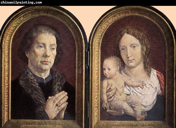 GOSSAERT, Jan (Mabuse) Diptych of Jean Carondelet sdg