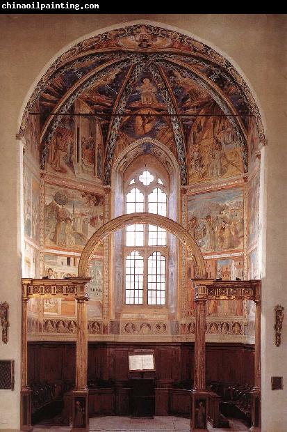 GOZZOLI, Benozzo View of the main apsidal chapel dfg