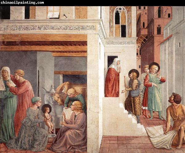 GOZZOLI, Benozzo Scenes from the Life of St Francis (Scene 1, north wall) g