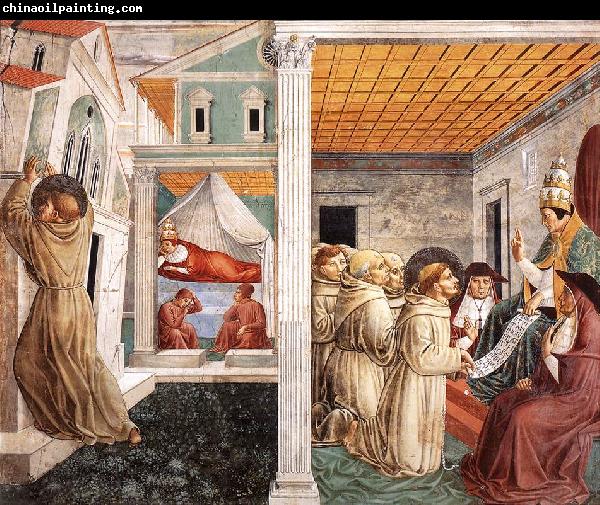 GOZZOLI, Benozzo Scenes from the Life of St Francis (Scene 5, north wall) g