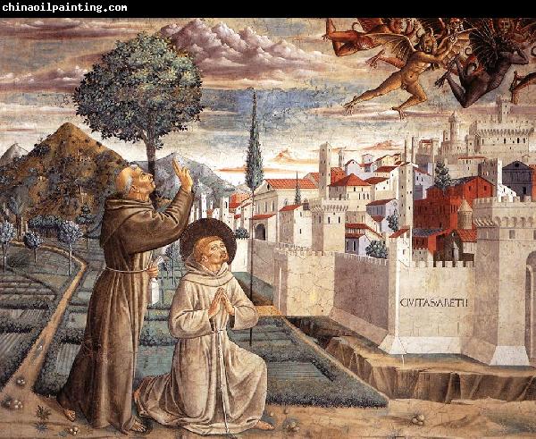 GOZZOLI, Benozzo Scenes from the Life of St Francis (Scene 6, north wall) g