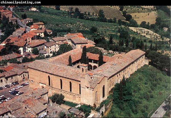 GOZZOLI, Benozzo View of the Church of Sant'Agostino sdg