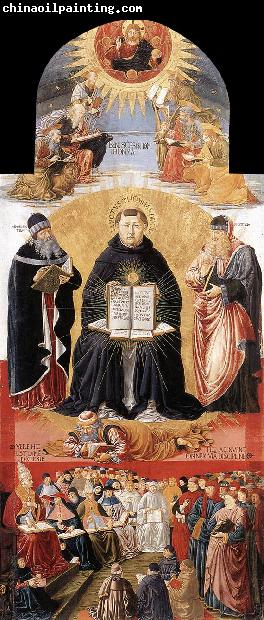 GOZZOLI, Benozzo Triumph of St Thomas Aquinas fg