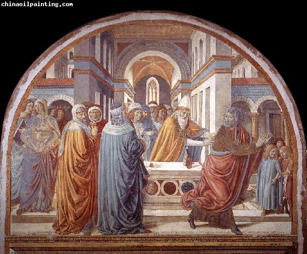 GOZZOLI, Benozzo Expulsion of Joachim from the Temple g