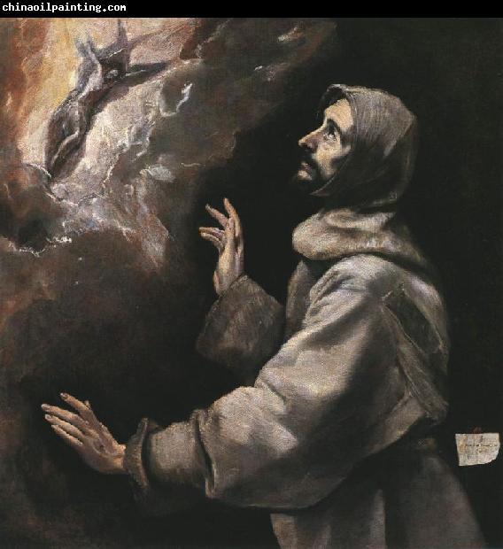 GRECO, El St. Francis Receiving the Stigmata dfh