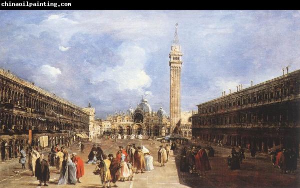 GUARDI, Francesco The Piazza San Marco towards the Basilica dfh