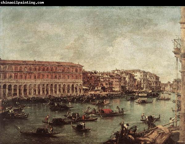 GUARDI, Francesco The Grand Canal at the Fish Market (Pescheria) dg