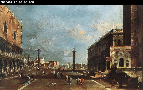 GUARDI, Francesco View of Piazzetta San Marco towards the San Giorgio Maggiore sdg